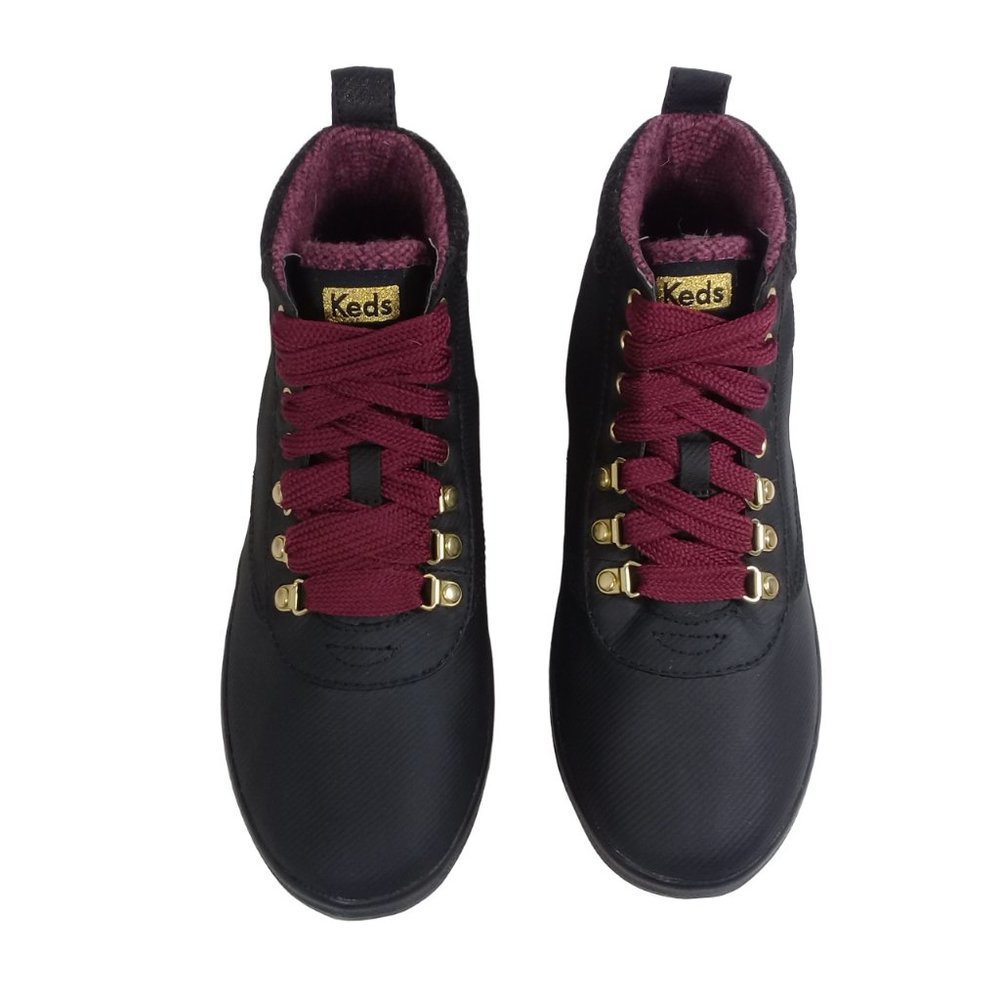 Keds Women's Water-Resistant Canvas Scout II Black Boots Size 7.5W - Picture 9 of 13